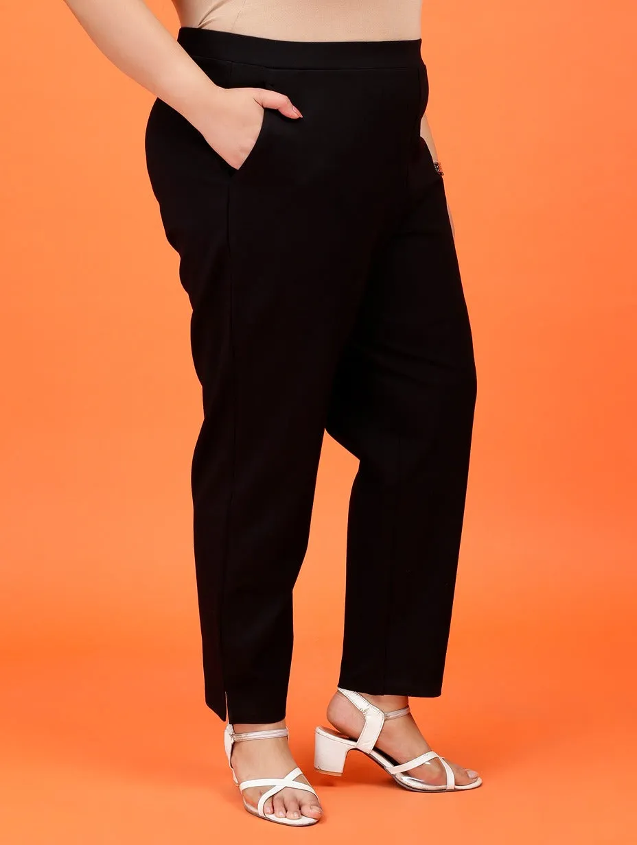 Plus Size Women Cigarette Pants