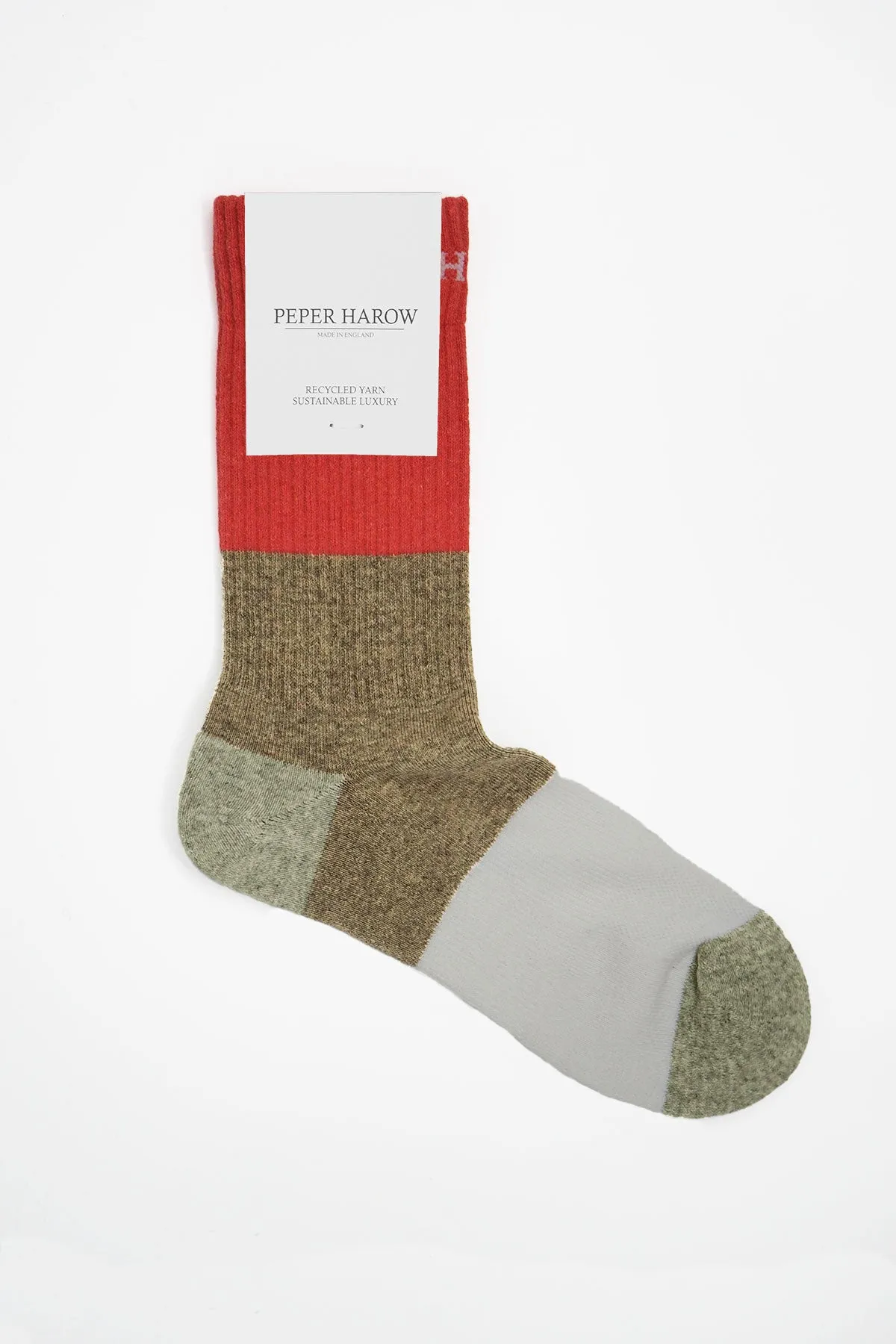 Recycled Men's Sport Socks - Coral