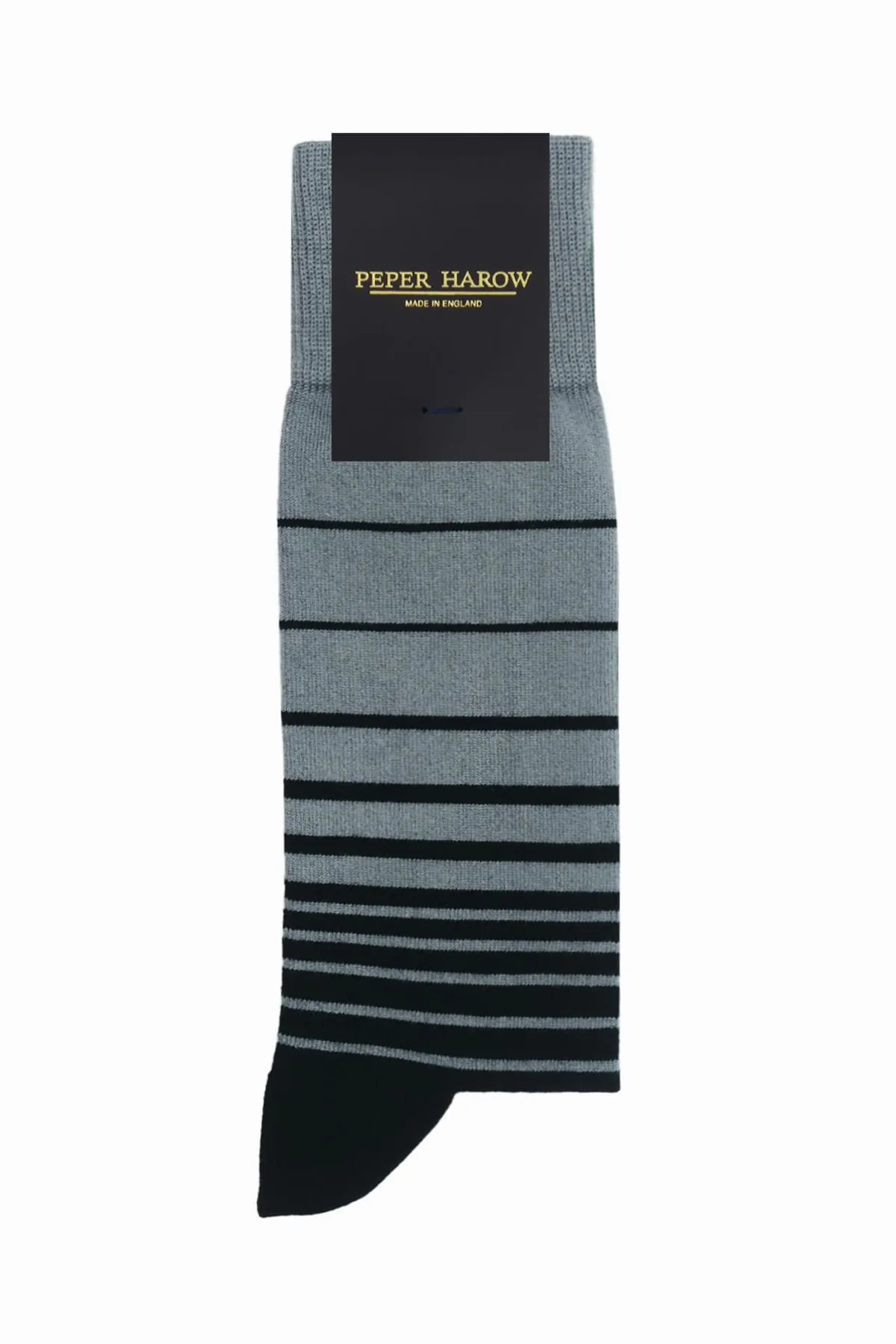 Retro Stripe Men's Socks - Grey