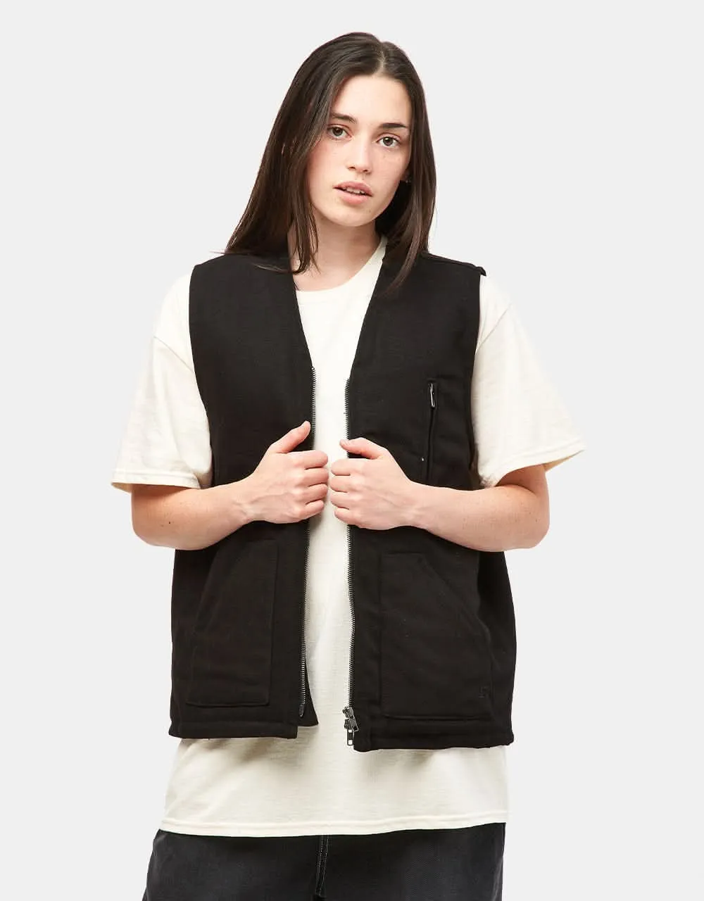 Route One Workwear Vest - Black