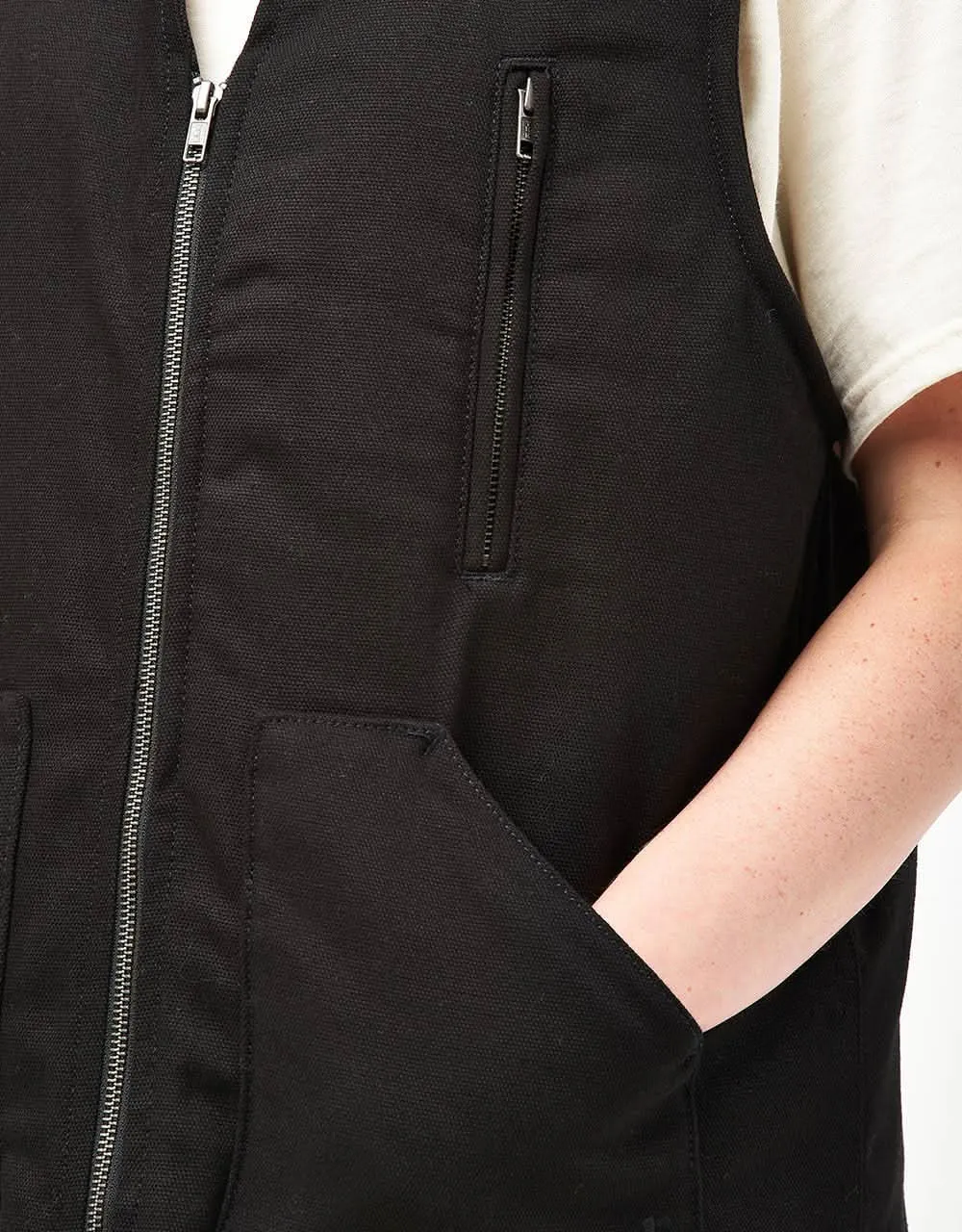 Route One Workwear Vest - Black