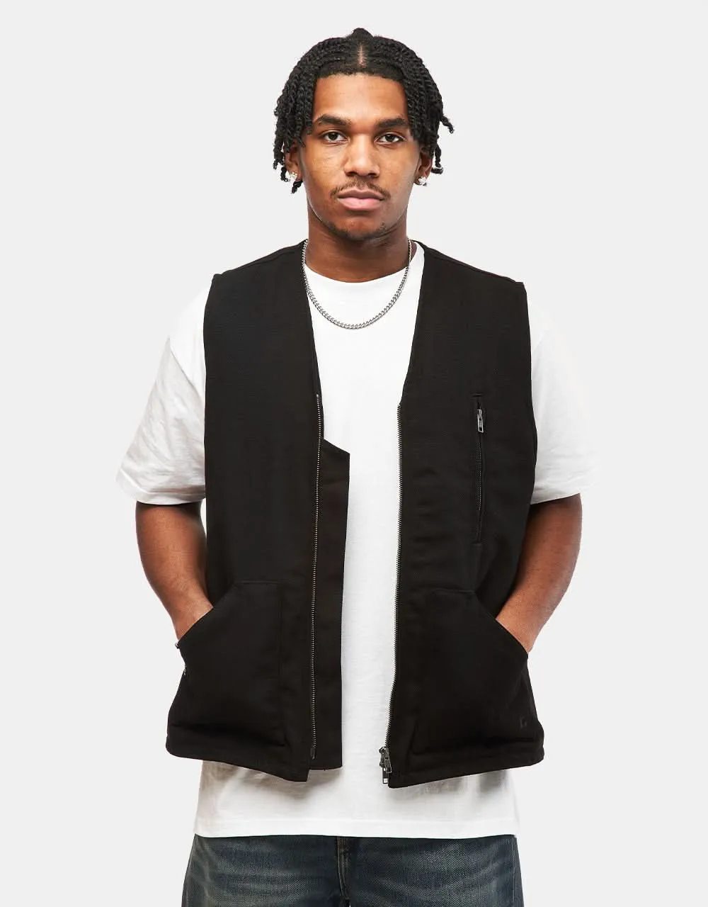 Route One Workwear Vest - Black