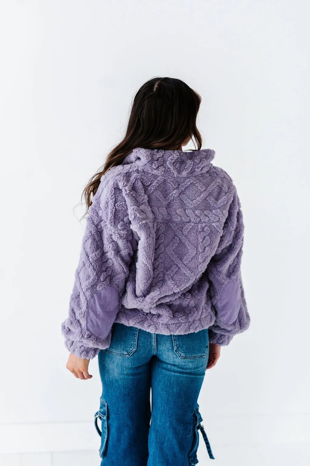 Shelley Bear Hug Pullover in Lavender