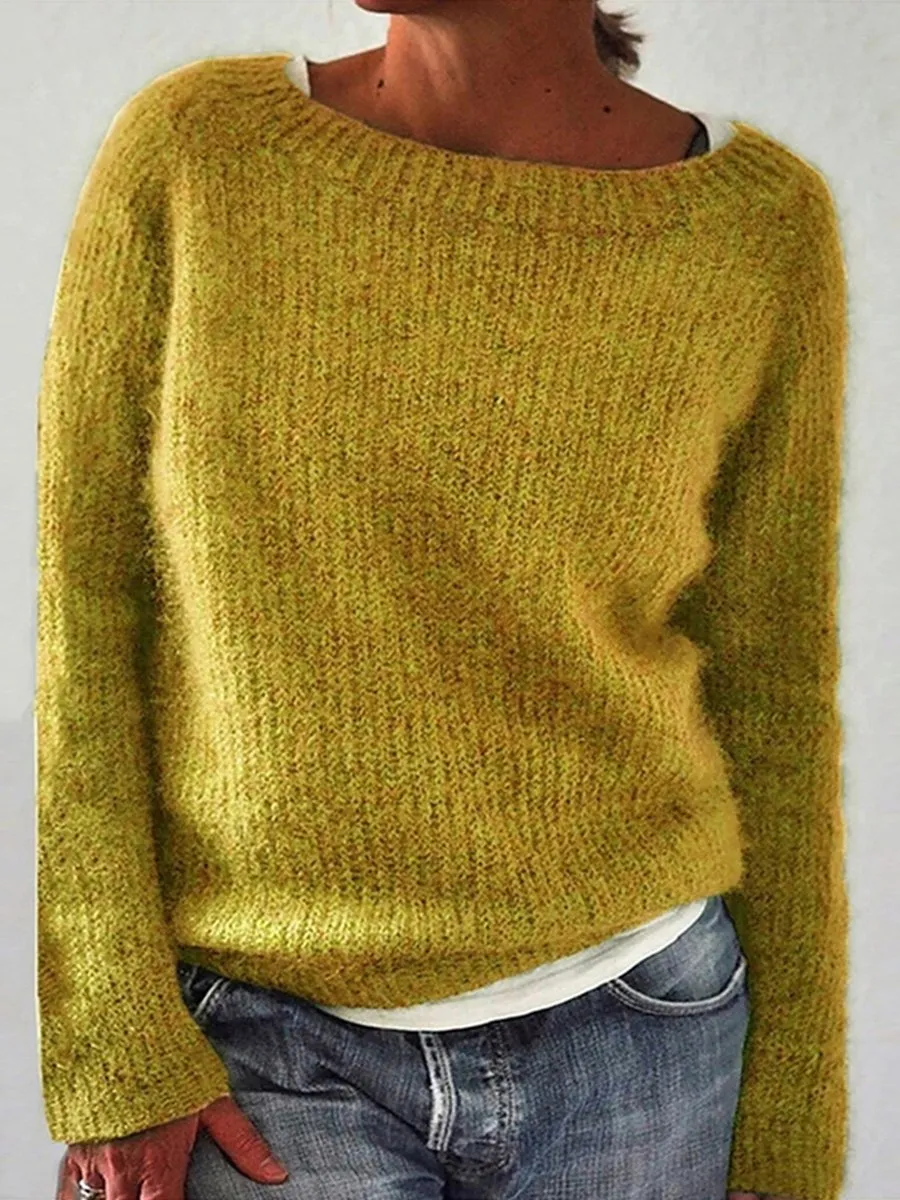 Solid Color Basic Sweater