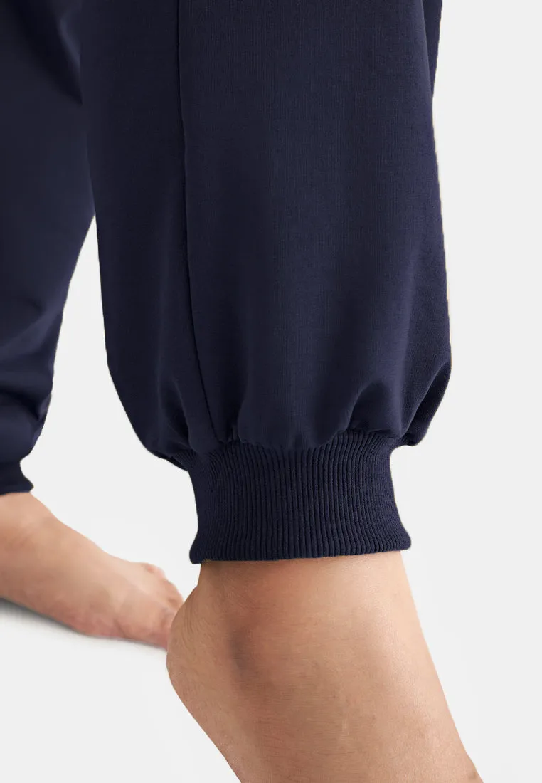 Sonica Active Cotton Jogger Pants - Dark Blue