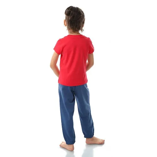 Summer Pajamas For Girls - Red