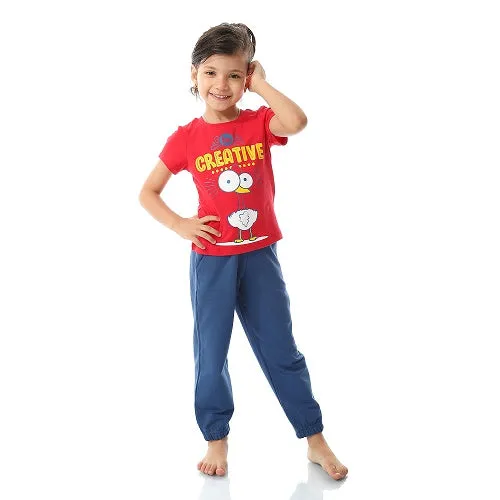 Summer Pajamas For Girls - Red