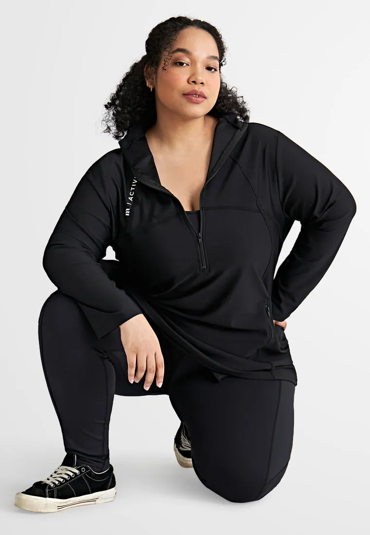 Swift High Neck Half Zip Active Top