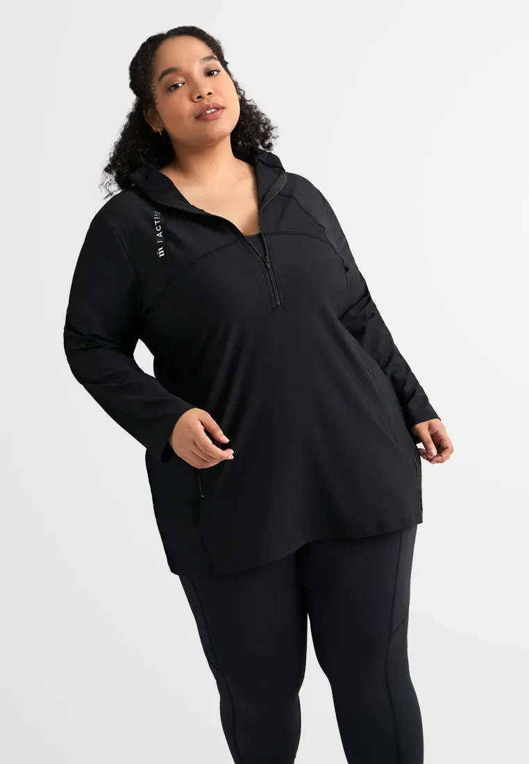 Swift High Neck Half Zip Active Top