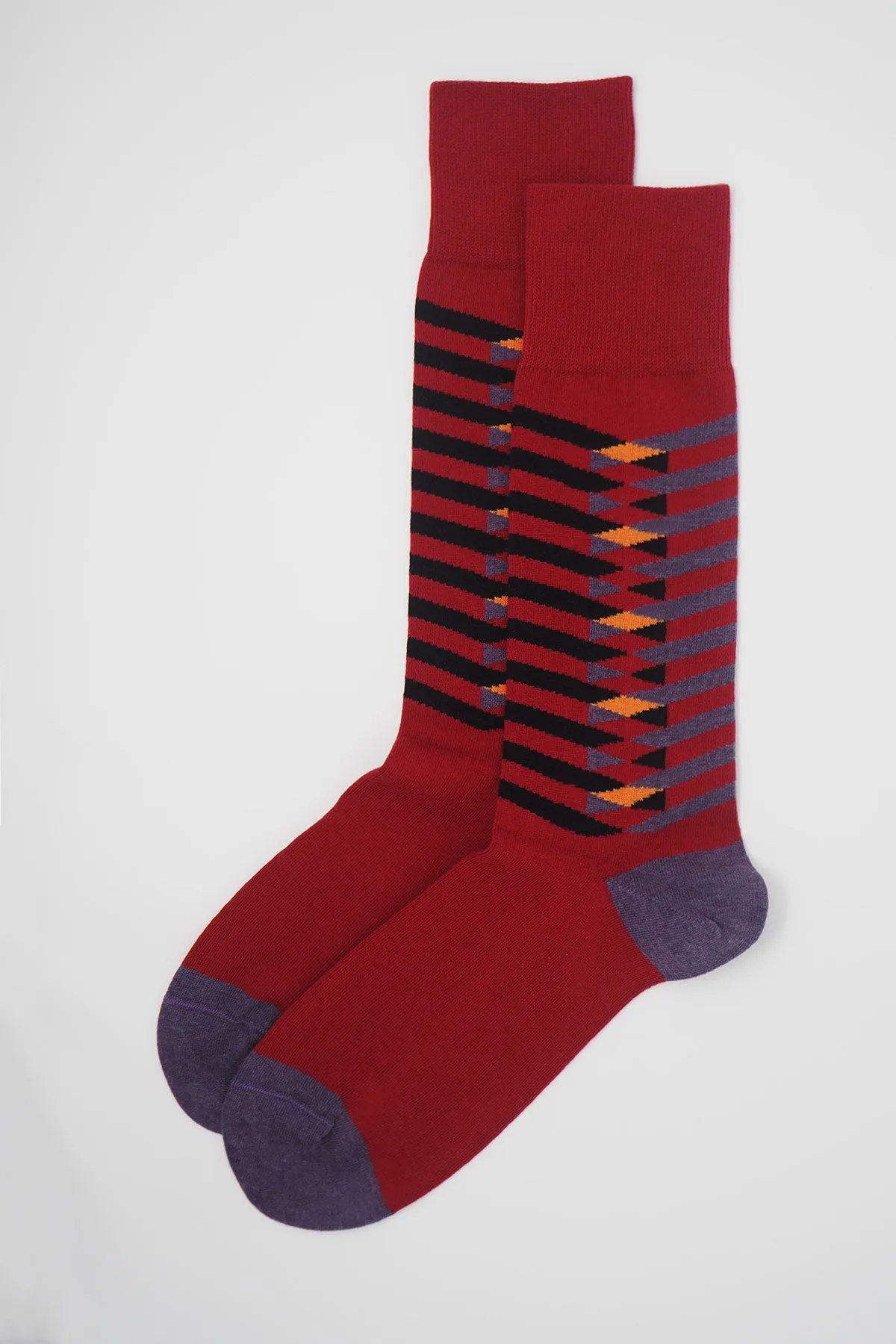 Symmetry Organic Men's Socks - Red