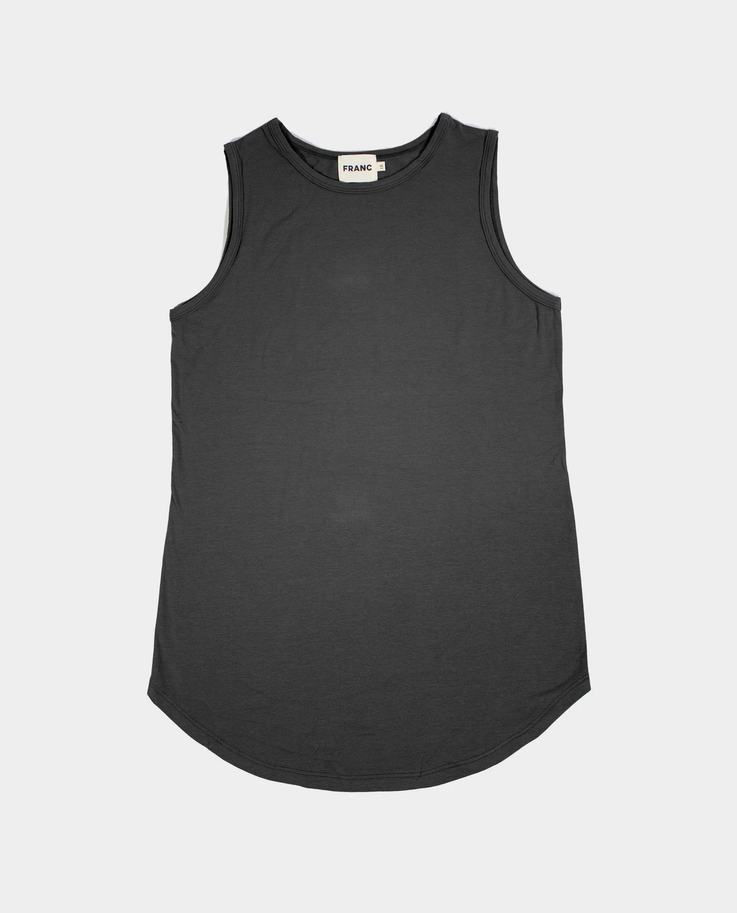 The Highneck Tank Top in Ash