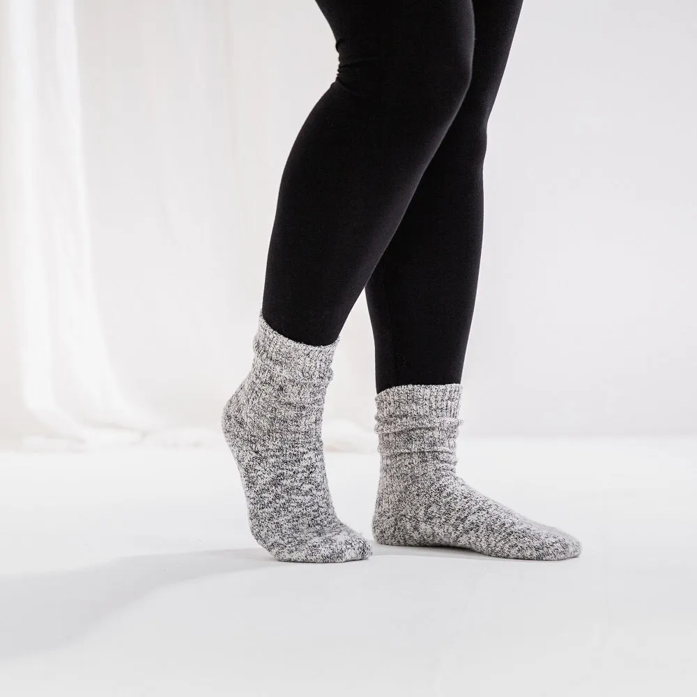 Thick Knitted Socks - 98% Organic Cotton