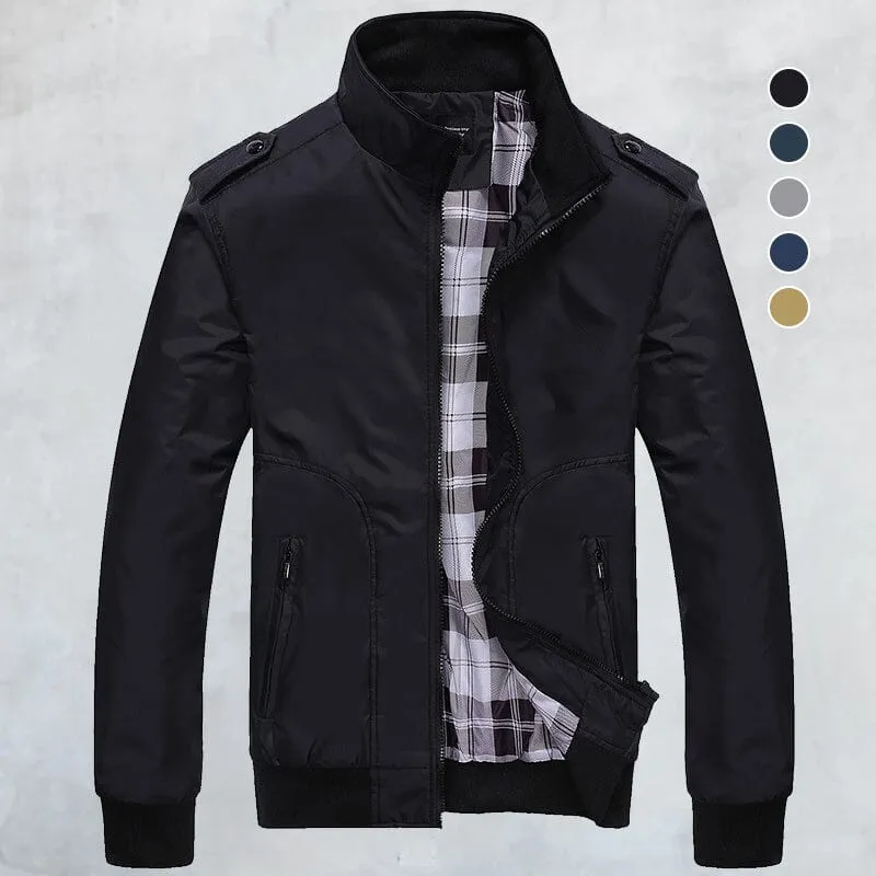 Thin Stand Collar Air Force Bomber Jacket