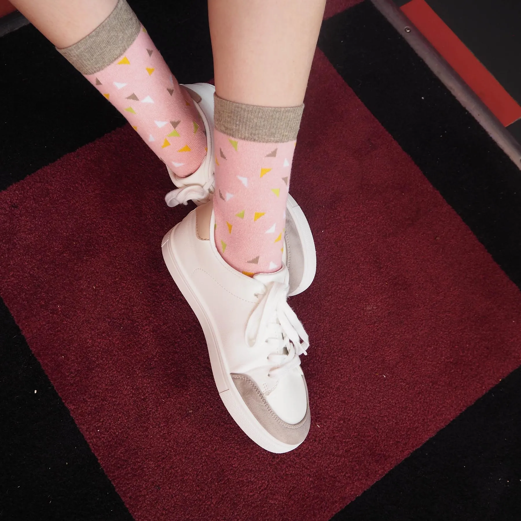 Trilateral Women's Socks - Pink