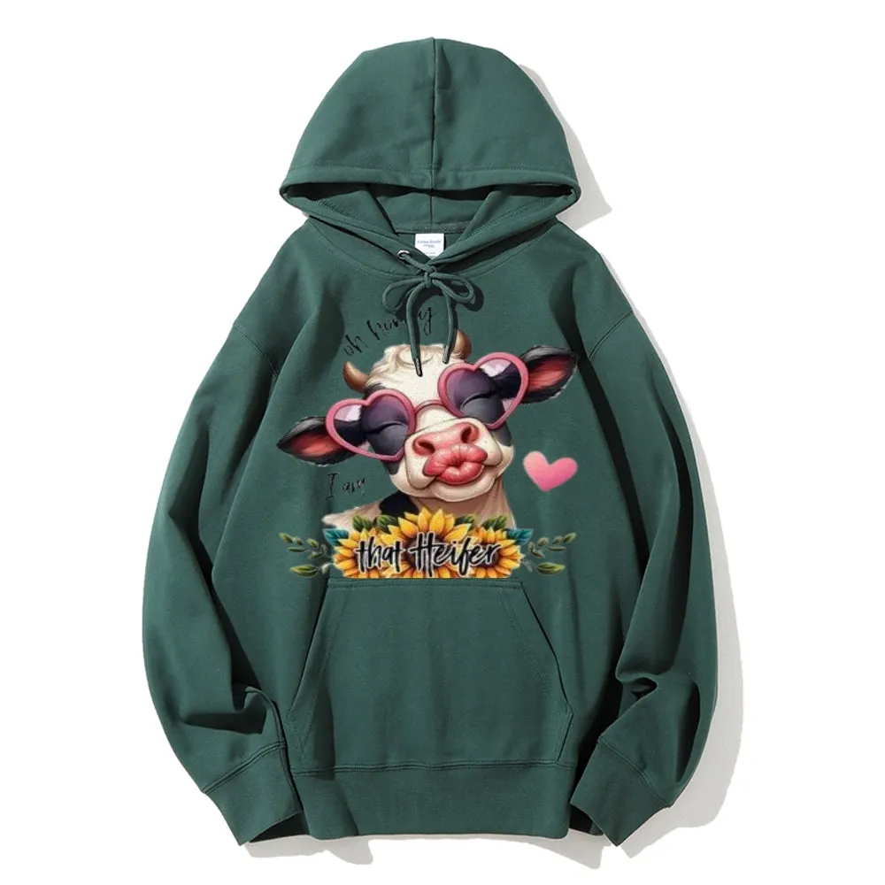 Women Cute Pig Graphic Hoodies