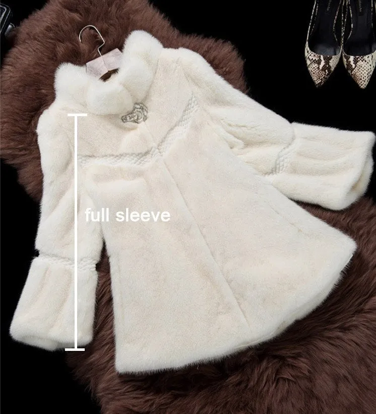 Women's Genuine Mink Fur Coat Women Solid Color Plus Size Warm Jacket 16049